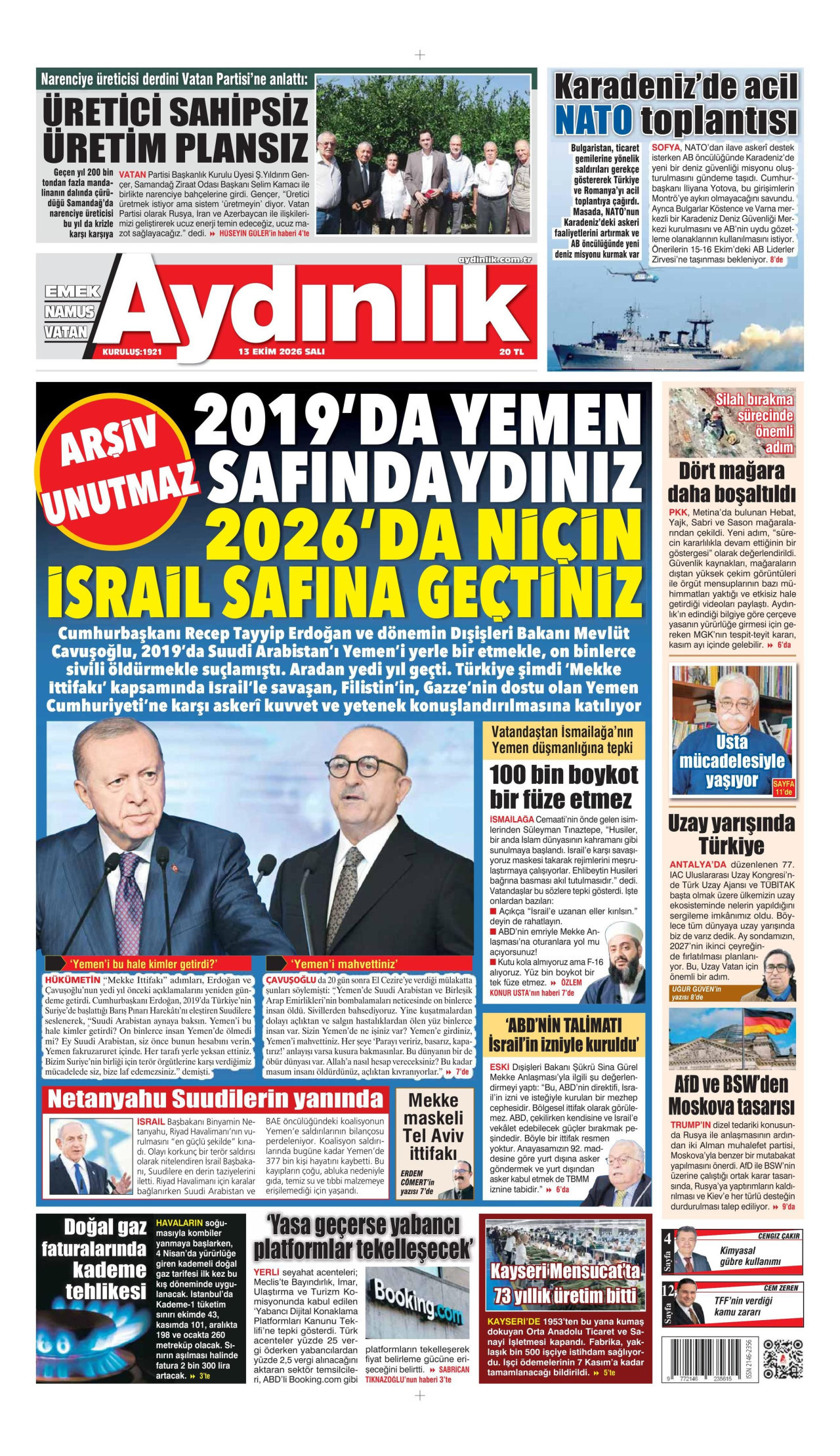 Aydınlık Manşeti