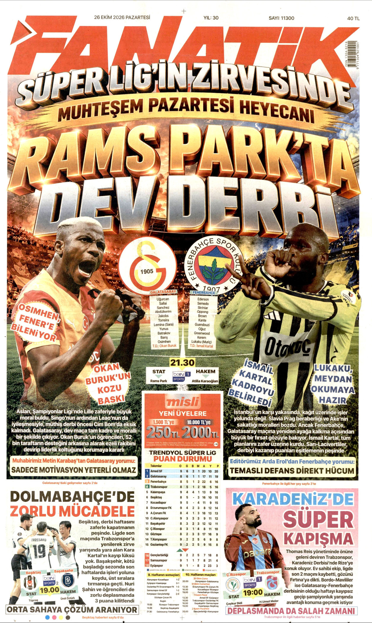 fanatik gazetesi
