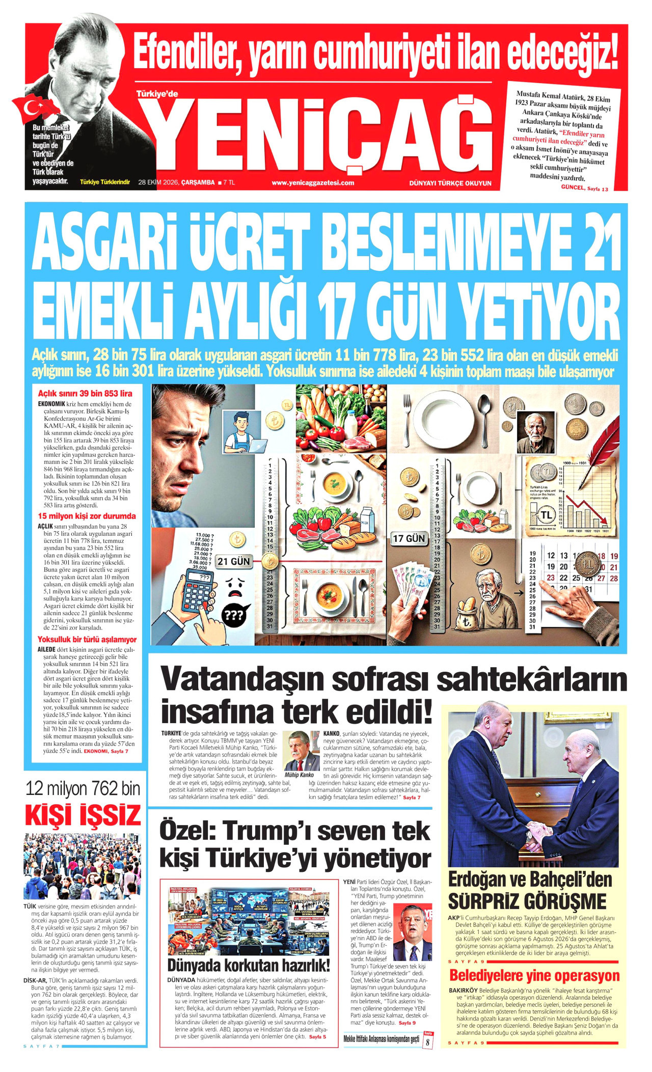 Yeniçağ Manşeti