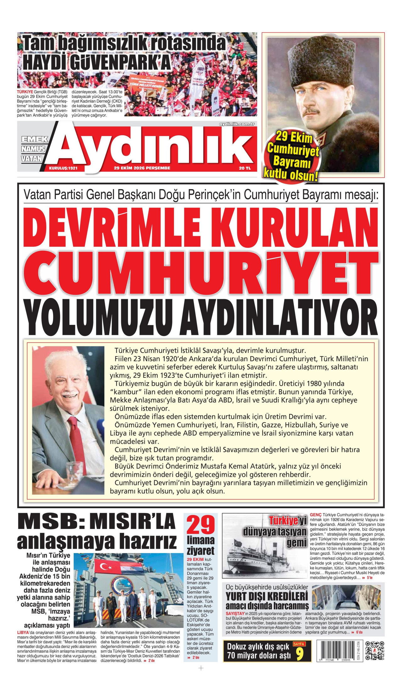Aydınlık Manşeti