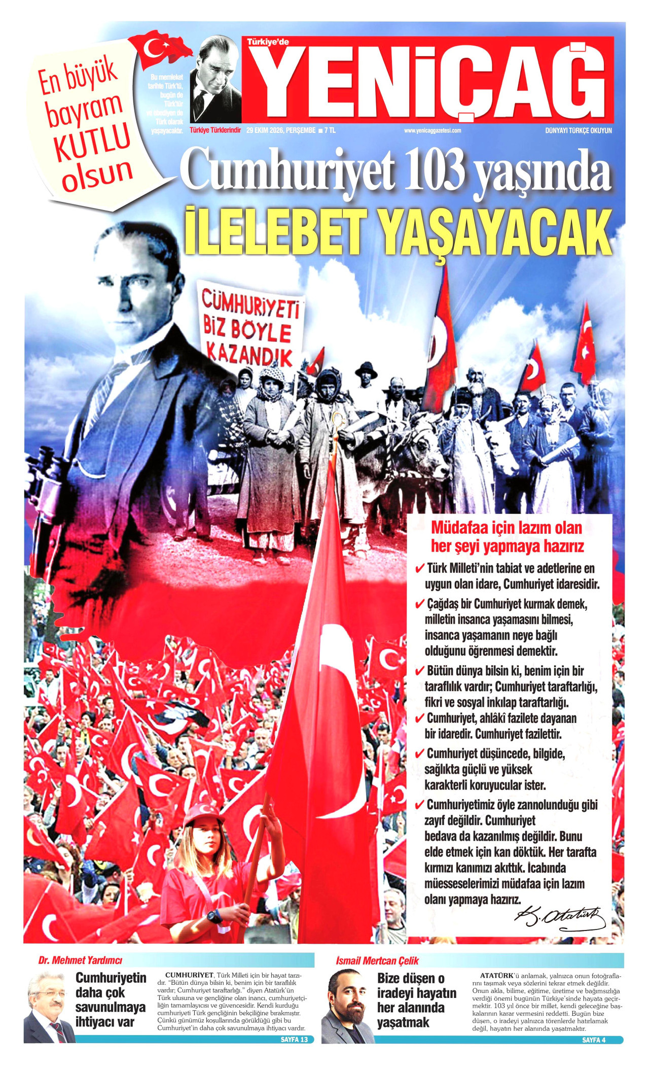 Yeniçağ Manşeti