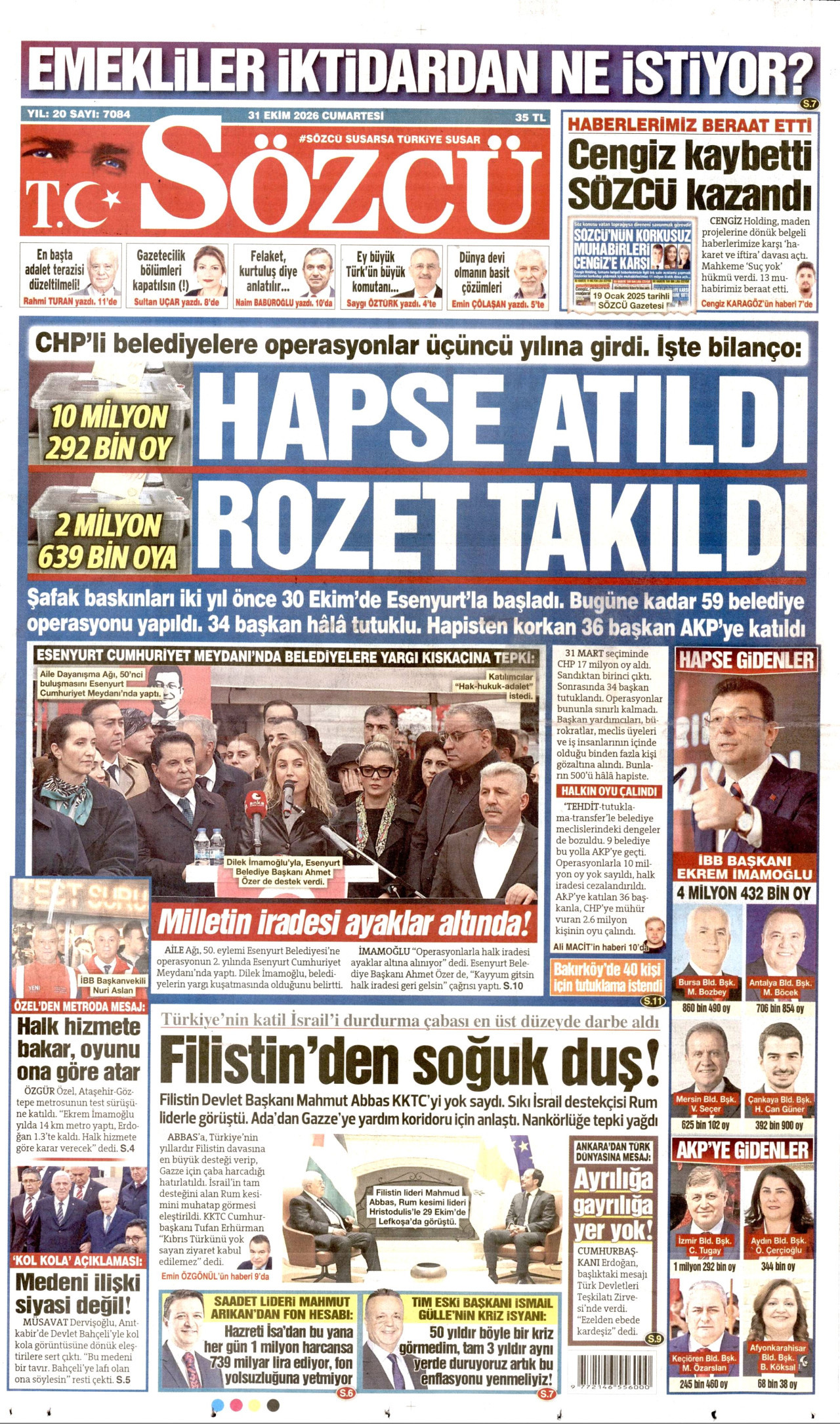 Sözcü Manşeti