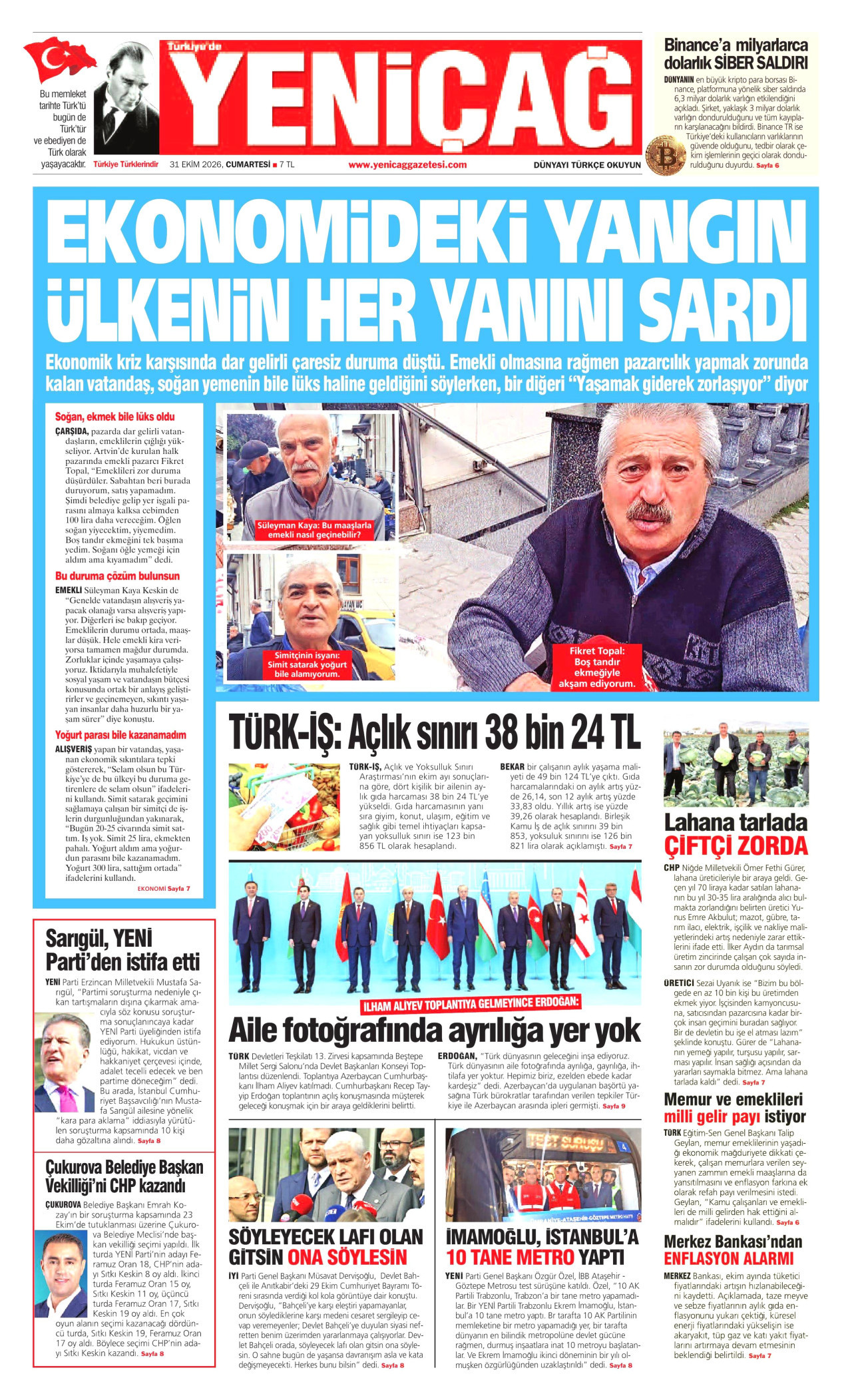 Yeniçağ Manşeti